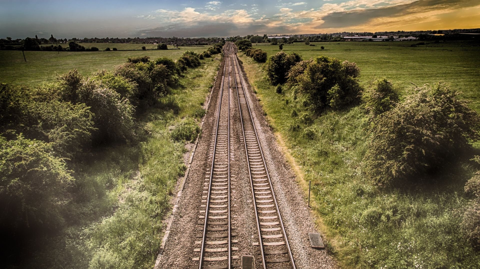 Su llegada en tren 